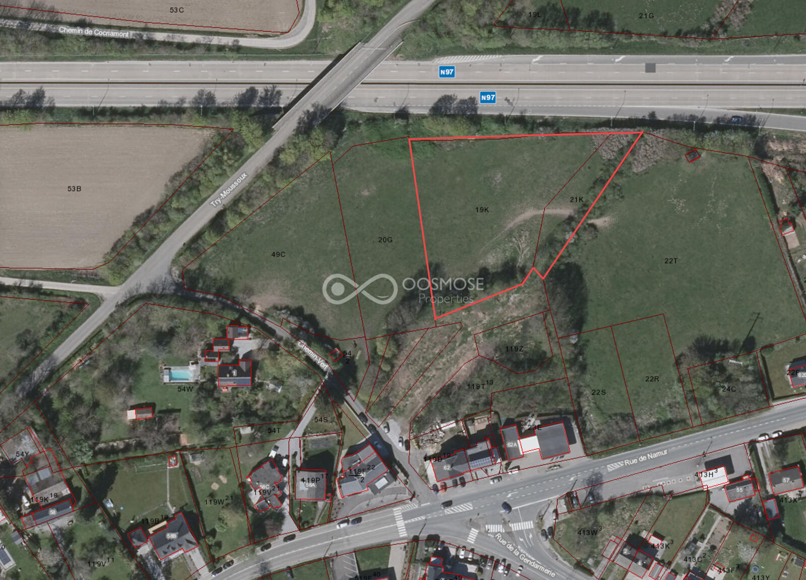 Terrain en zone agricole - 44a 41ca - Sat 2