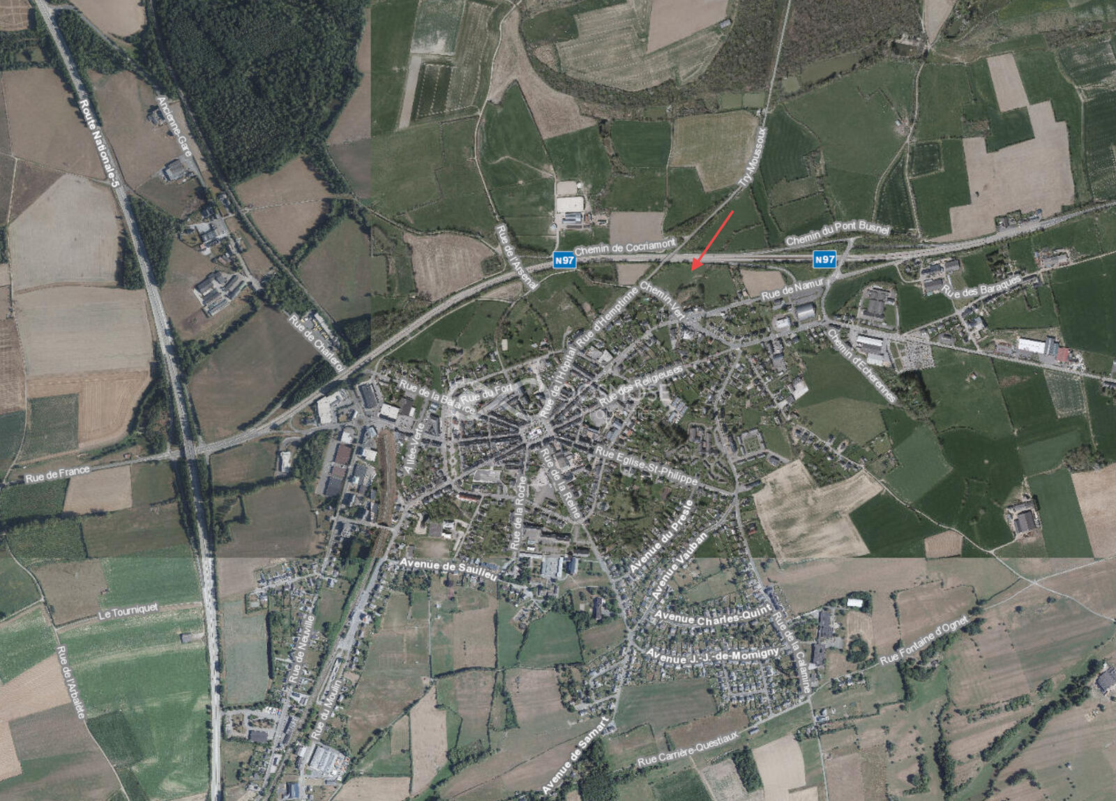 Terrain en zone agricole - 44a 41ca - Sat 1