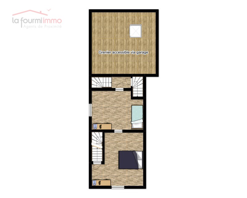 Maison 2 ch av garage  - Sb1er