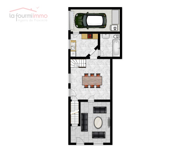Maison 2 ch av garage  - Sbrez