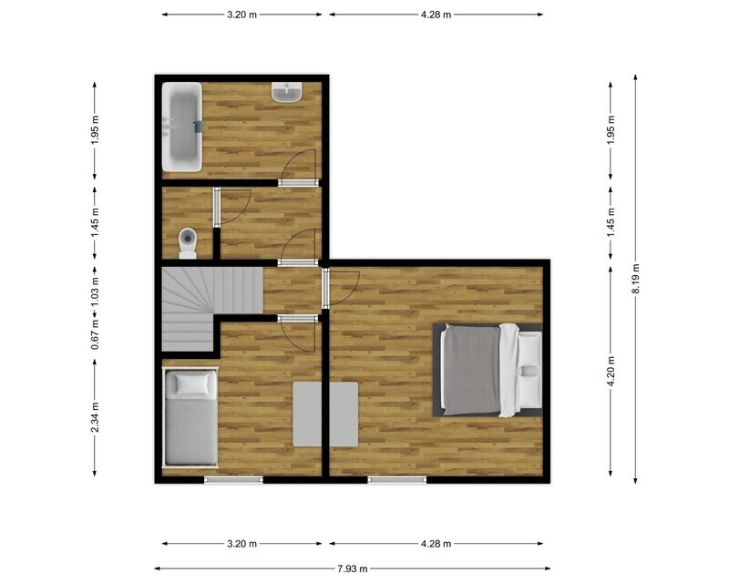 Appartement 2ch avec cour et garage - 110342376 saint eloi 5 floor 1 first design 20211021 bbcaed