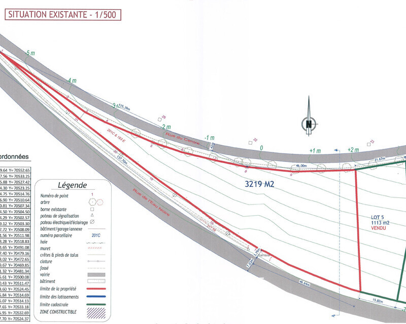 Terrain de 32a av projet de 6 habitations passives - Terrain - rue du centre - l escaillère