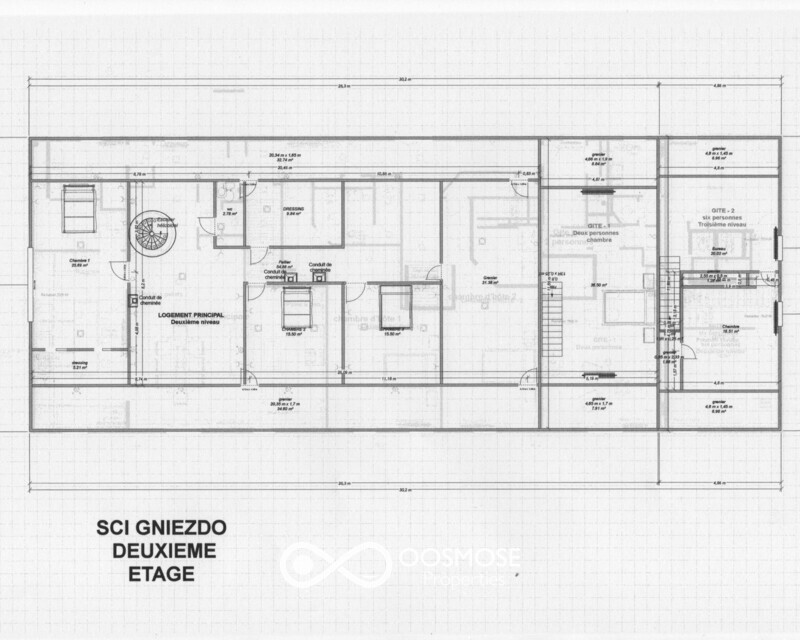 France - +- 5min d’Hirson - Propriété équestre  - Deuxieme etage existant au 01 01 2022.bmp