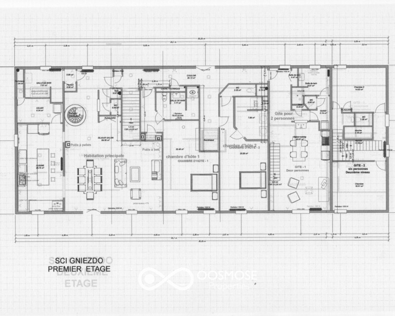France - +- 5min d’Hirson - Propriété équestre  - Premier etage existant au 01 01 2022.bmp