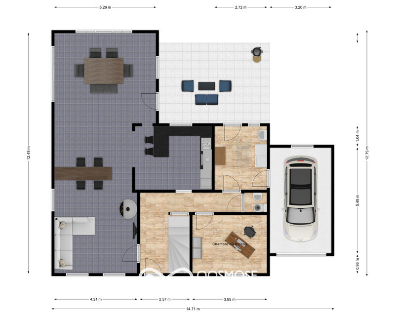 Belle villa 4 chambres avec cave, jardin et garage - 125421987 rue vertillon 5 rez de chausse first design 20220725 9cb048