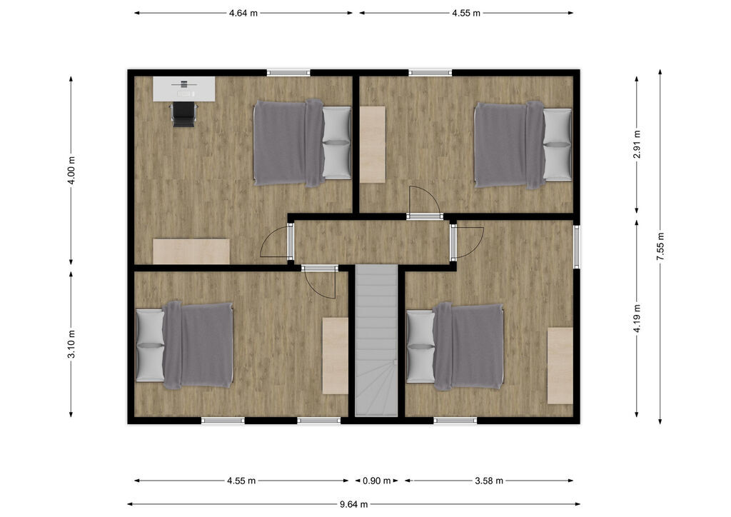Villa 4ch de 2012 sur 13a 52ca - Rez+1 - rue du chateau d eau 20 - seloignes