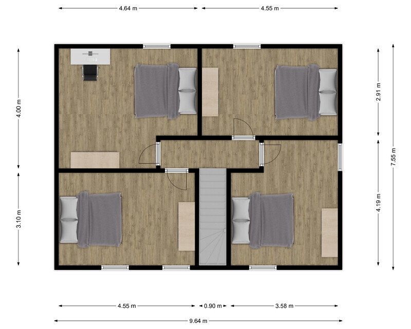 Villa 4ch de 2012 sur 13a 52ca - Rez+1 - rue du chateau d eau 20 - seloignes