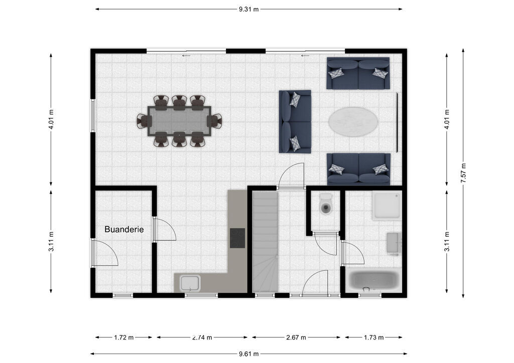 Villa 4ch de 2012 sur 13a 52ca - Rez - rue du chateau d eau 20 - seloignes