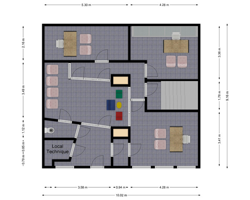Immeuble de bureau avec belle visibilité - Rez - rue du mont 8 - biesme