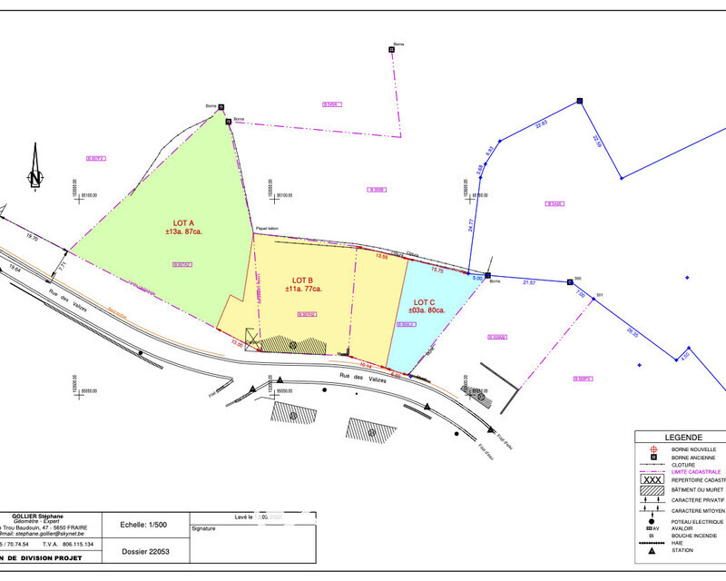 Terrain à bâtir  - 220624 plan div projet a3