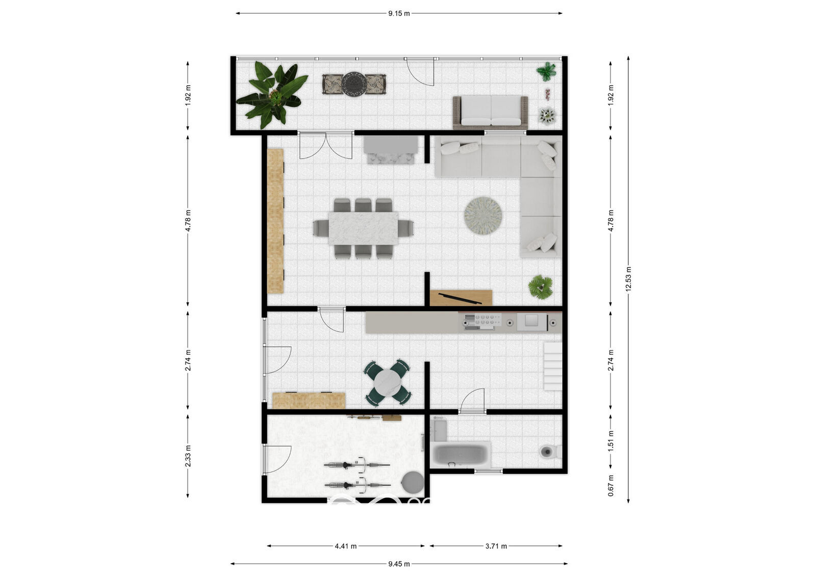 Maison 4 fac 3ch sur 26a - quartier calme - bord rivière - Rez - fonds de l eau 31 - couvin