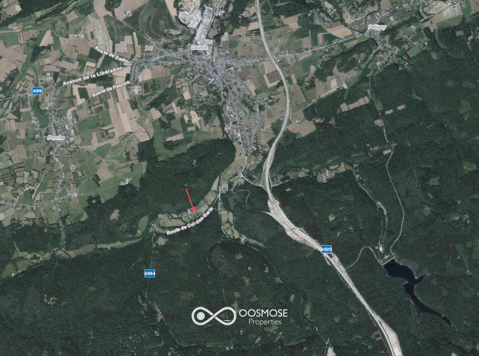 Maison 4 fac 3ch sur 26a - quartier calme - bord rivière - Sat2 - fonds de l eau 31 - couvin