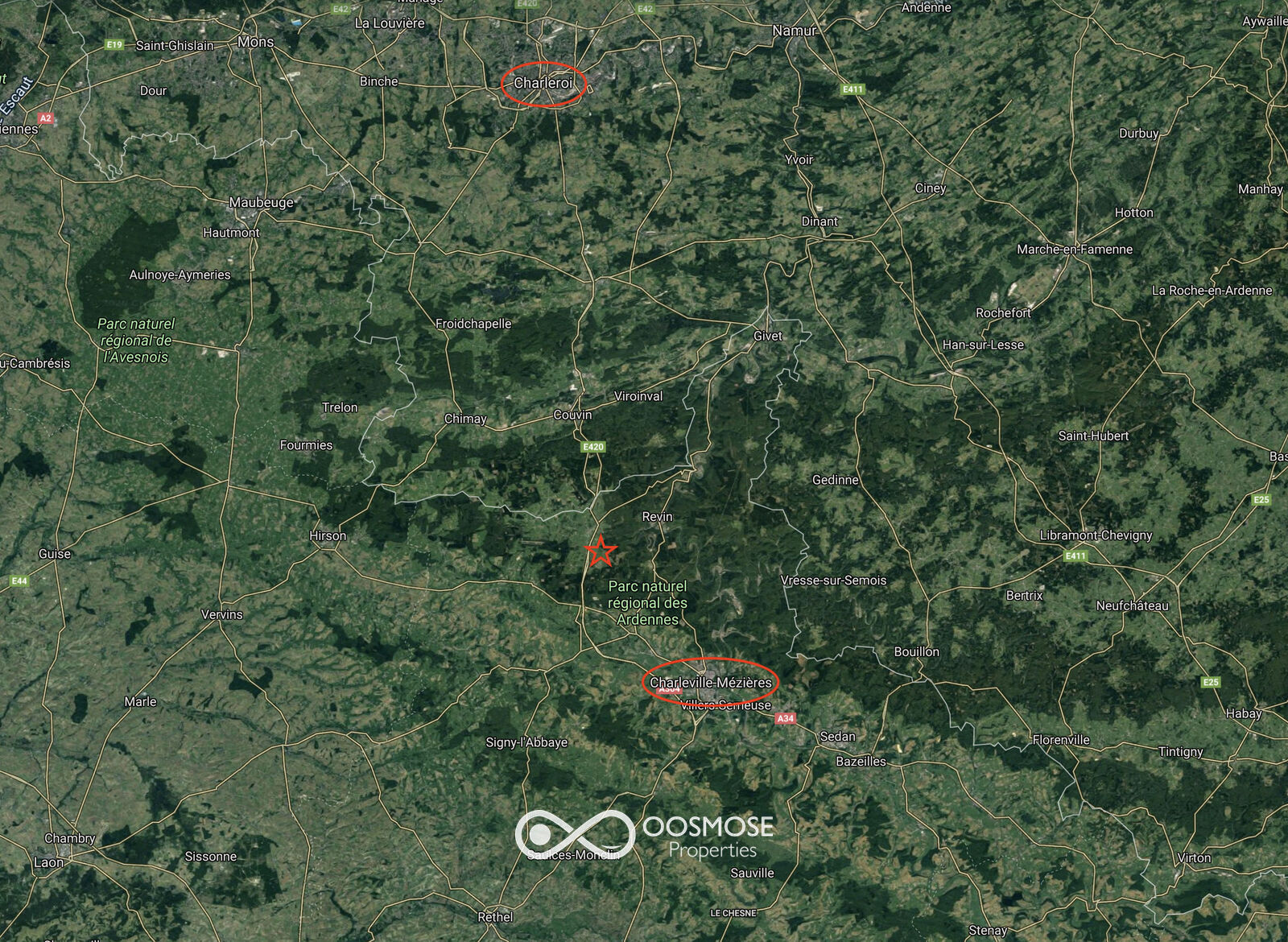 France/15' frontière - Maison av garage sur 6 ares - Lacs à 5' - Bourg-fidèlesat2