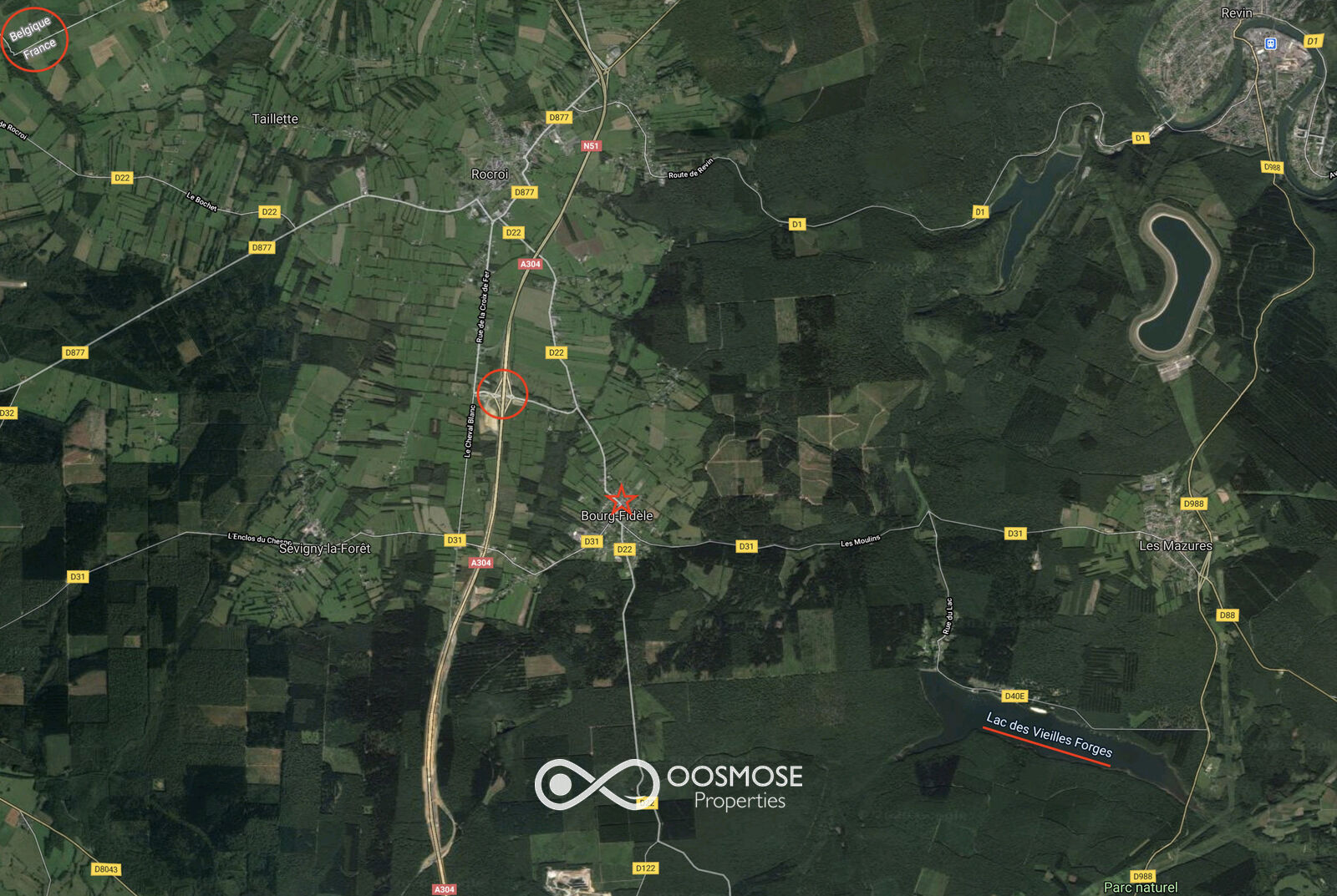 France/15' frontière - Maison av garage sur 6 ares - Lacs à 5' - Bourg-fidèlesat1