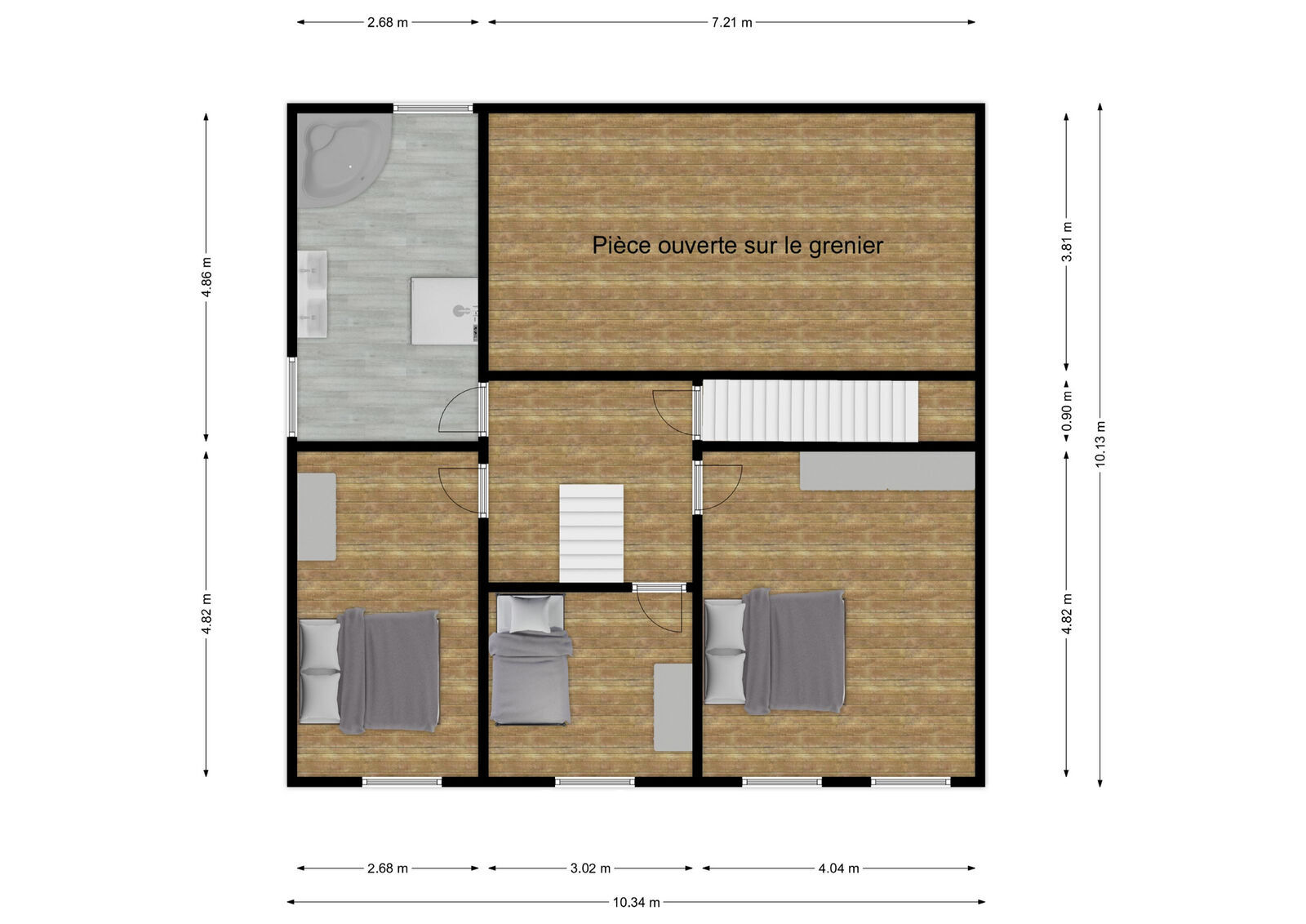 France/15' frontière - Maison av garage sur 6 ares - Lacs à 5' - Rez+1 - rue charles de gaulle 21 - bourg-fidèle