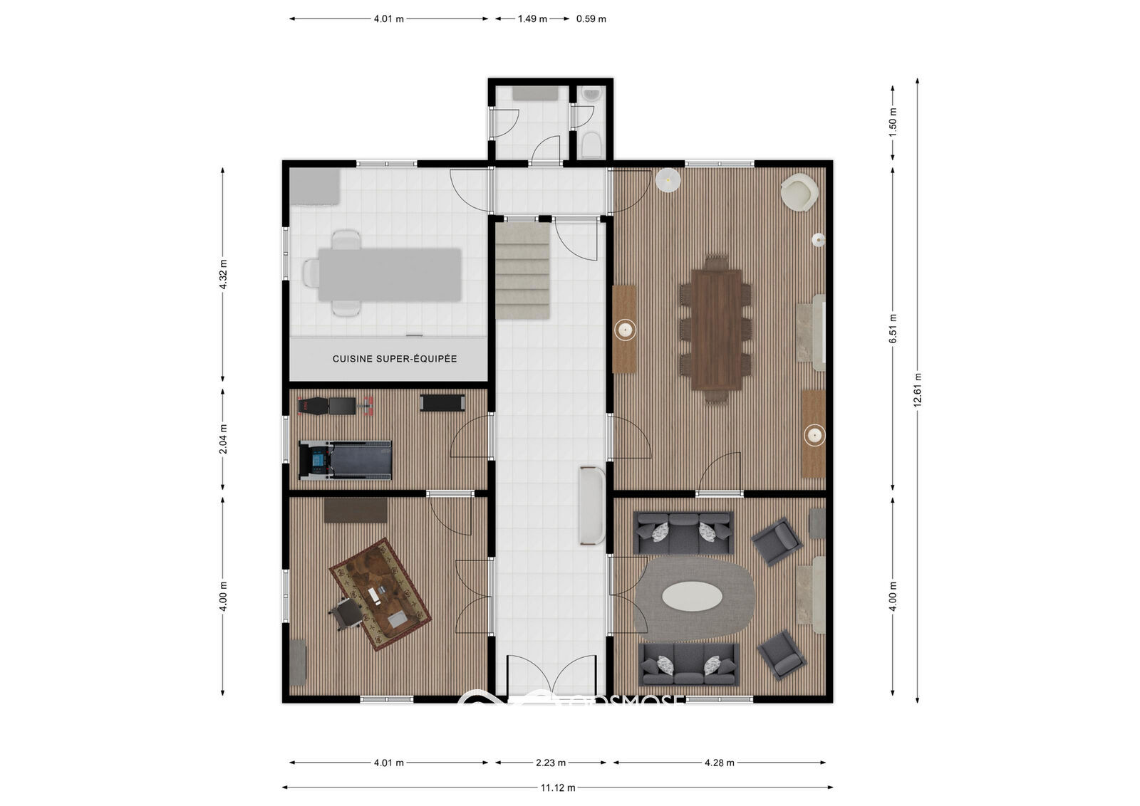 Magnifique maison de maitre à 15' de la Belgique (Fourmies-FR) - 143636046 fourmies rue rdc first design 20230712 dbc083