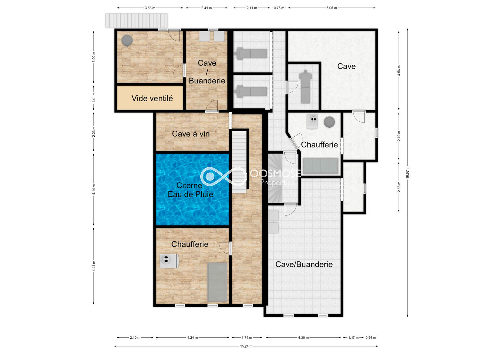 Ensemble immobilier de 2 logements + prof. libérale, 3 garages sur 33a - Rez-1 - rue de la tourette 5-6 - biesme