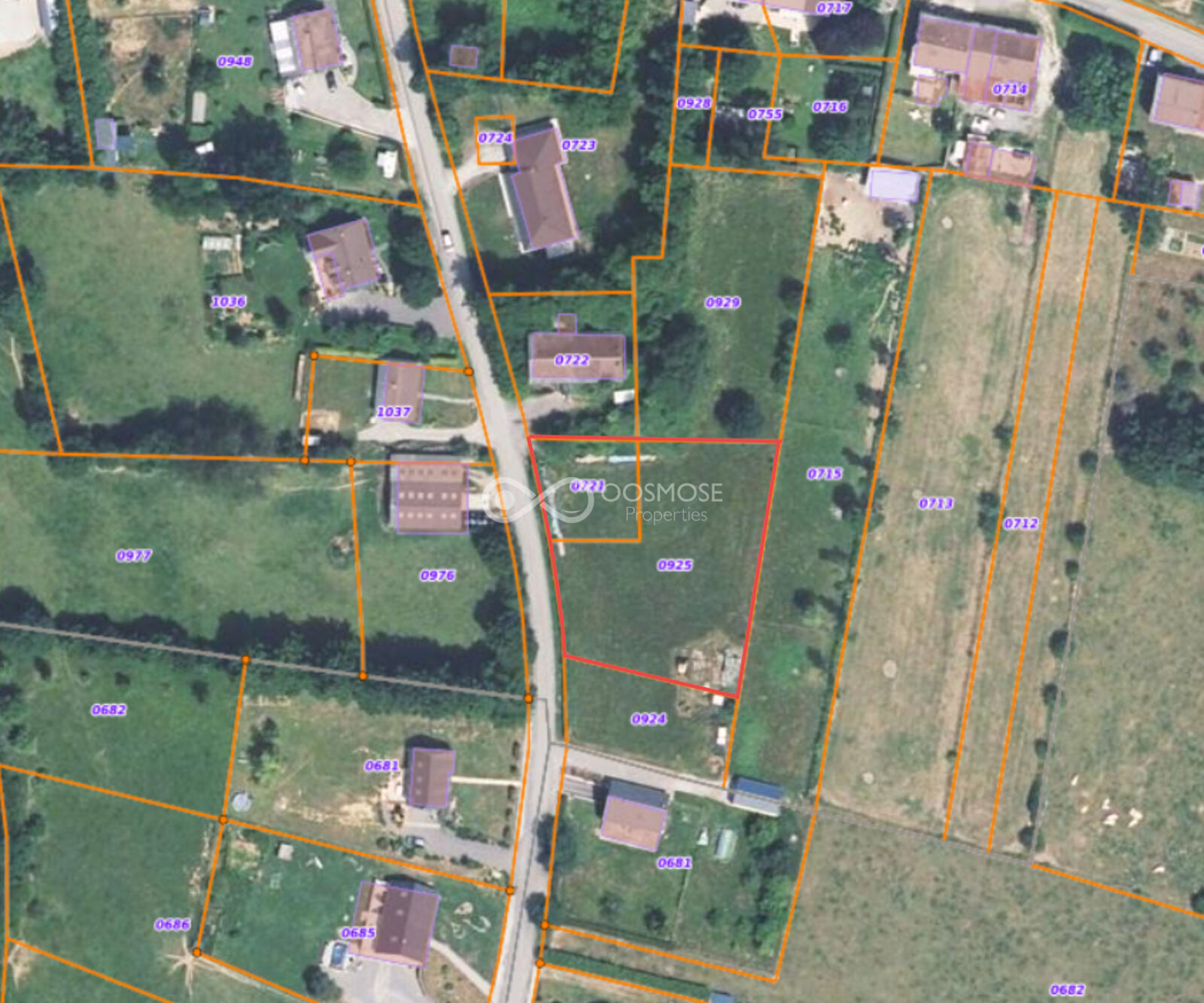 France/5' frontière - Terrain à bâtir de 23 ares 69 centiares - +/- 50m de façade - Capture d écran 2023-09-02 à 15.26.09