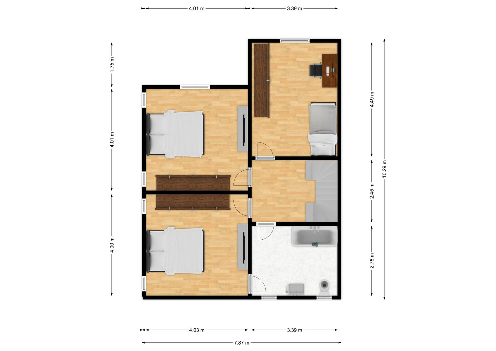Maison 4ch avec +/- 16a de terrain, proche du centre - Rez+1 - rue adolphe goutiier 15 - couvin
