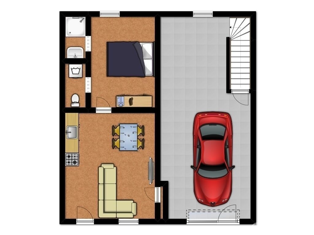 Maison 2ch av garage + studio - Jeanfischback27a