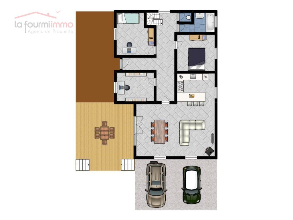 Villa plain-pied sur 1ha 89a avec garages et boxes pour chevaux - Lilas15rez