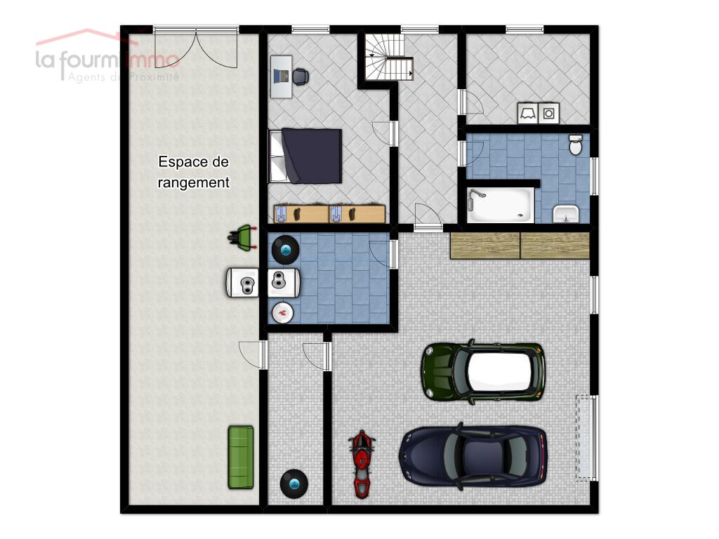 Villa plain-pied sur 1ha 89a avec garages et boxes pour chevaux - Lilas15-1er