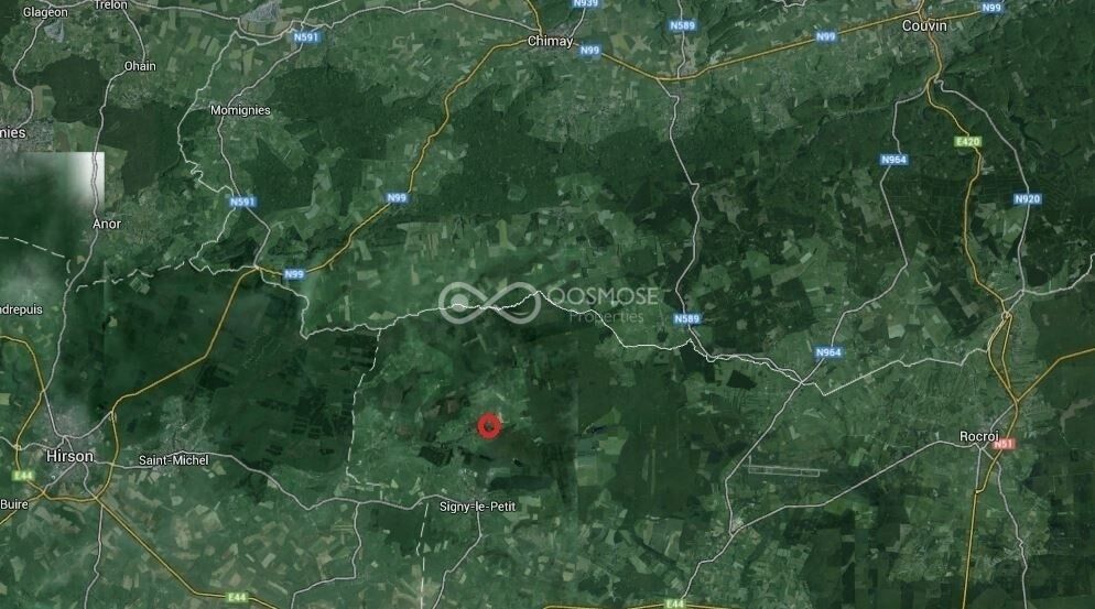 Brognon (FR) - Etang sur terrain de 29a 20ca - Simsat2