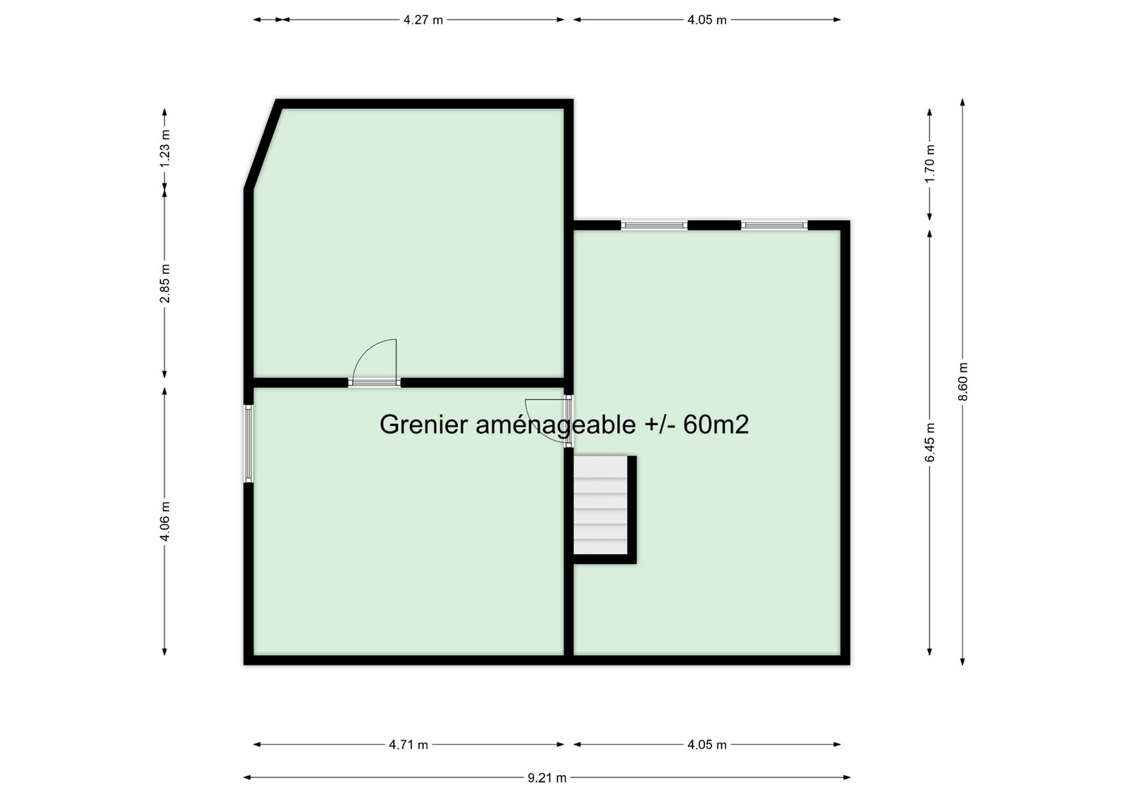 Maison avec jardin - Rez+2 - rue saint-martin 9 - le mesnil