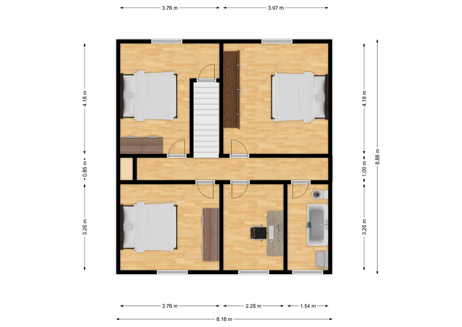 Maison 4ch av terrasse, jardins et double-garage - Rez+1 - rue de la croisette 1 - olloy
