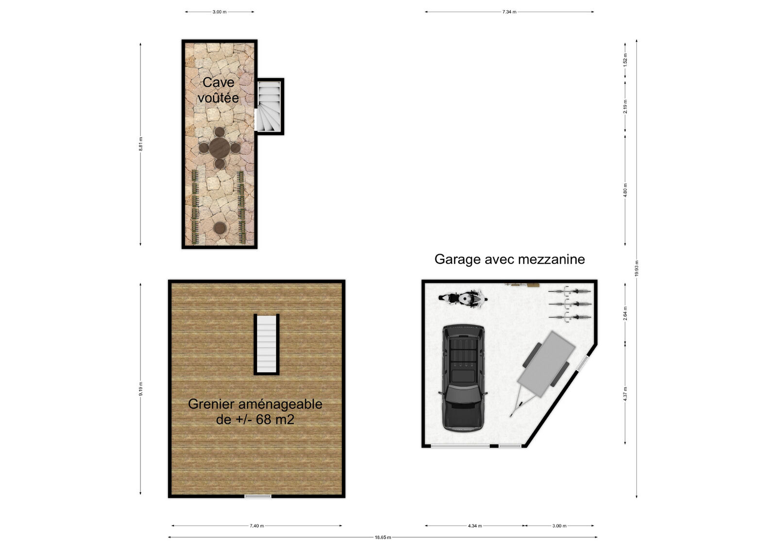 Maison 3ch+ avec Cour & Garage   - Plan autres - rue de la folie 4 - le mesnil