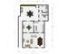 Maison 3ch+ avec Cour & Garage   - Plan rez - rue de la folie 4 - le mesnil