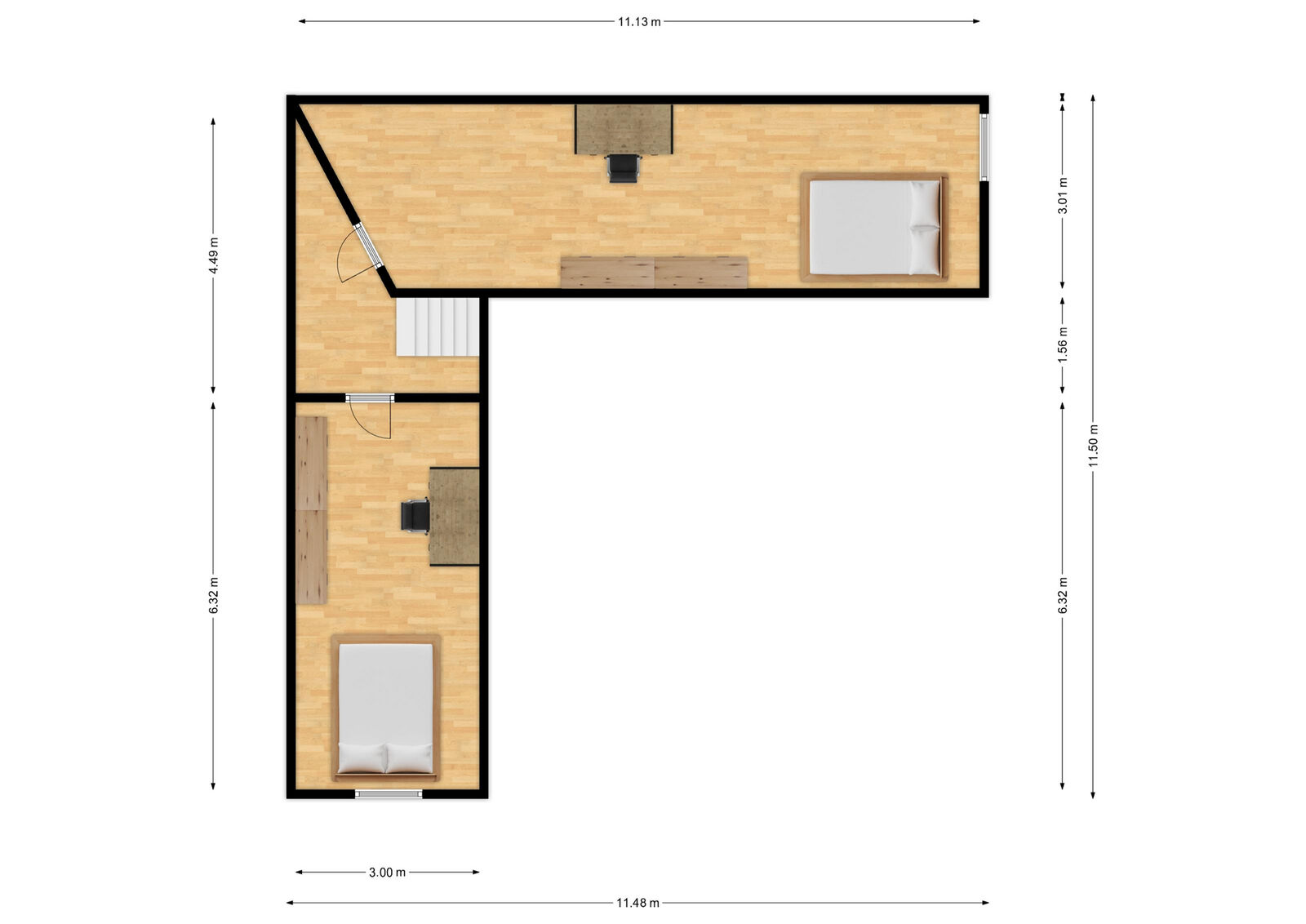 Villa 3ch avec garage, box et partie pro - Rez+1 - rue de la marlagne 20 - rance