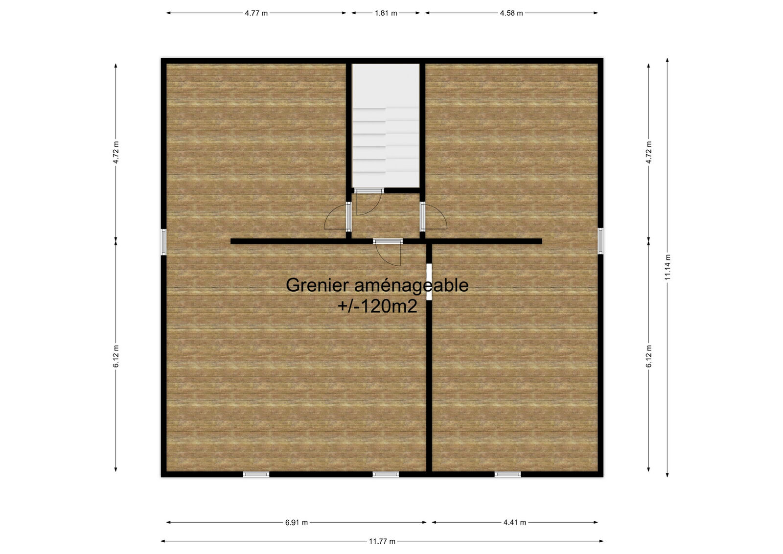 Propriété 4ch+ sur 6 hectares bordée par une rivière - Rez+2 - rue roger delizée 87 - oignies