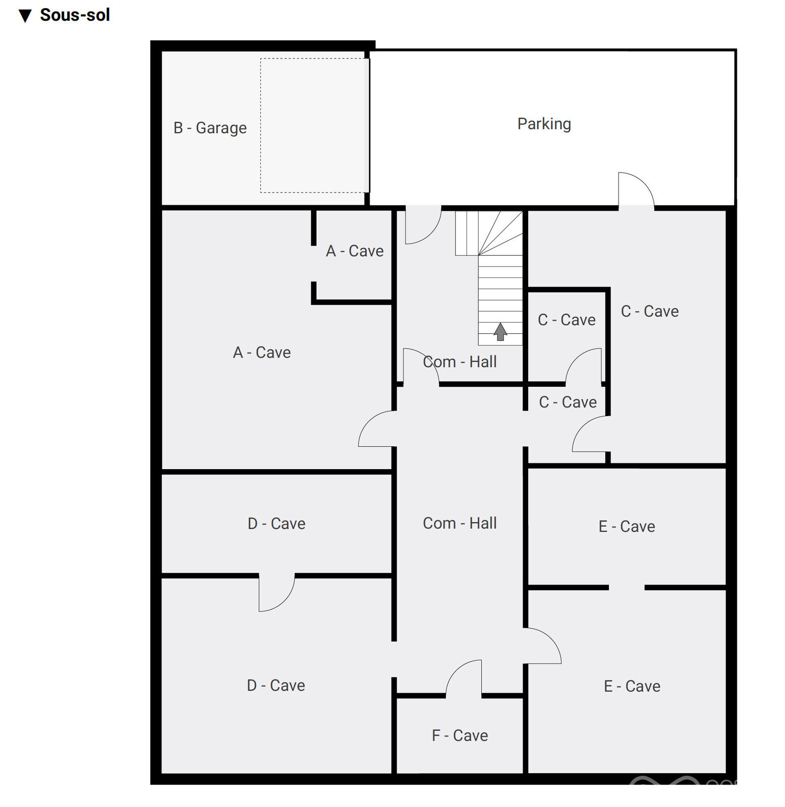 Immeuble de 6 appartements au centre du village - Rez-1 - rue des trieux 1 - daussois