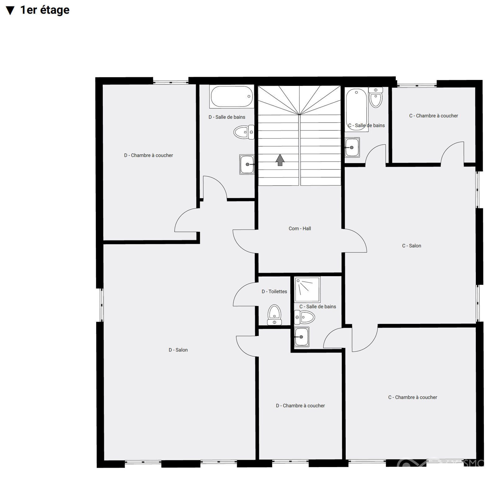 Immeuble de 6 appartements au centre du village - Rez+1 - rue des trieux 1 - daussois