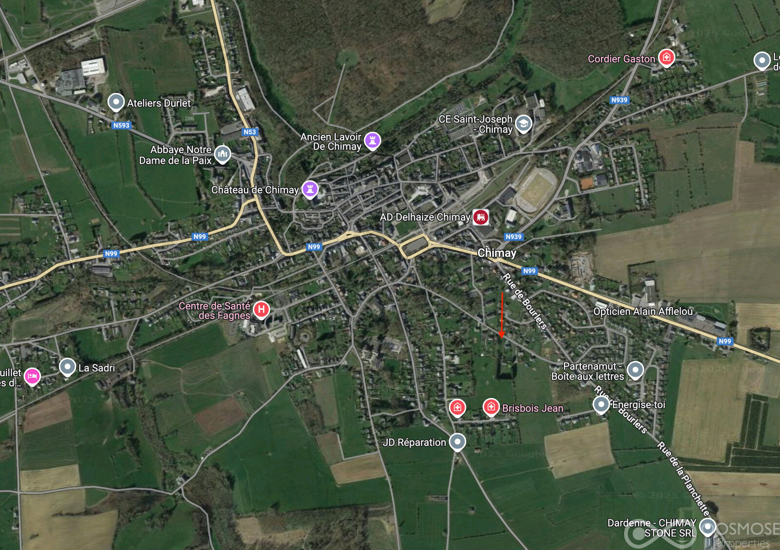 Terrain à bâtir de 19 ares ds quartier calme prox. commodités - Sat2- chemin vert 20 - chimay