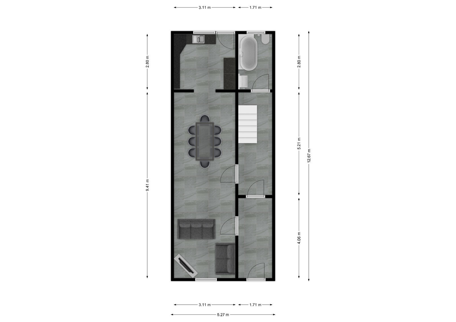 Maison 2 façades avec jardin  - 168919484 loc chimay ch first floor first design 20250210 493352