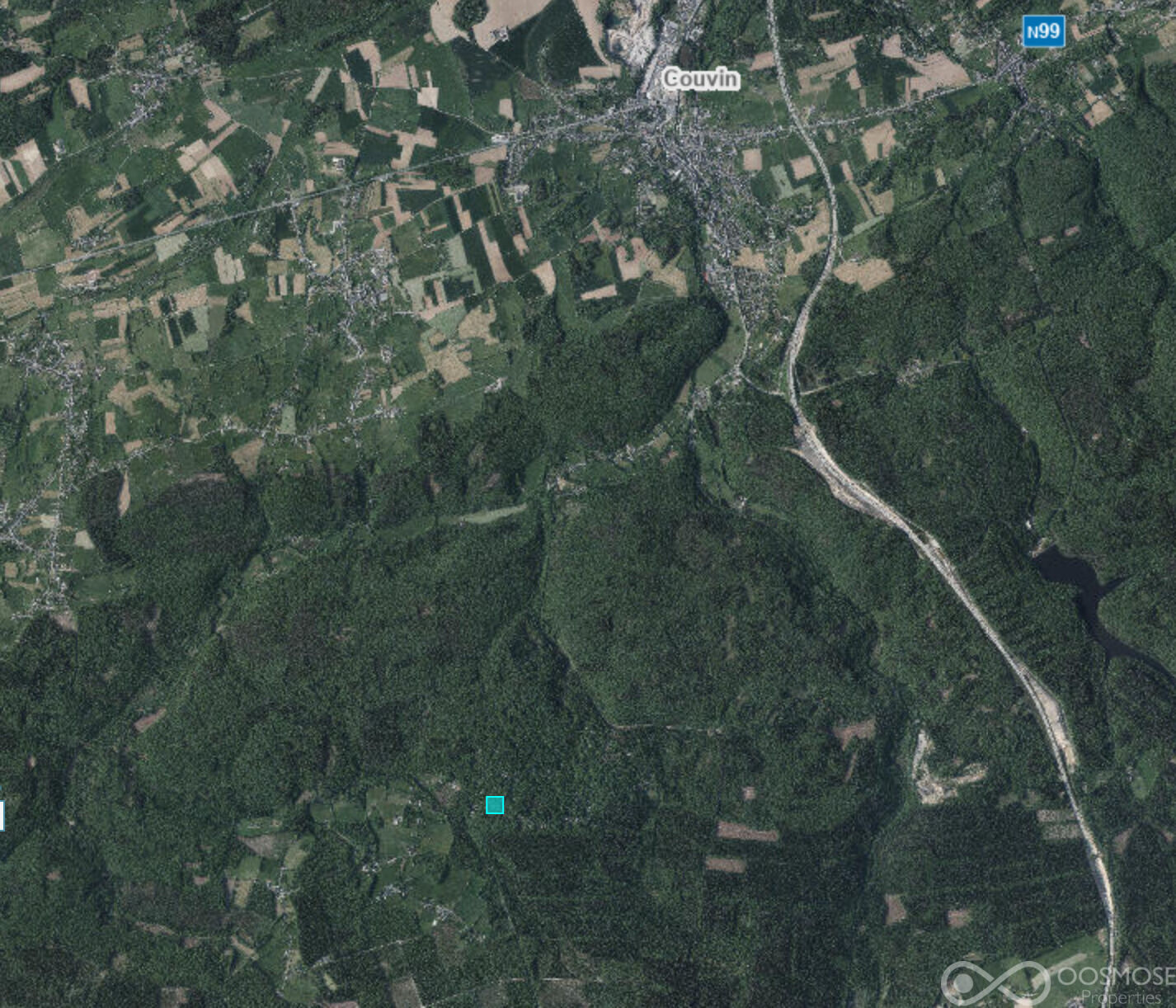 Terrain à bâtir boisé de 34a 96ca - Vuesat2