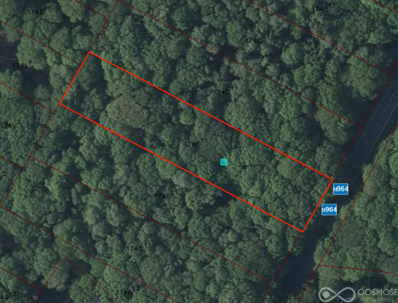 Terrain à bâtir boisé de 34a 96ca - Vuesat1