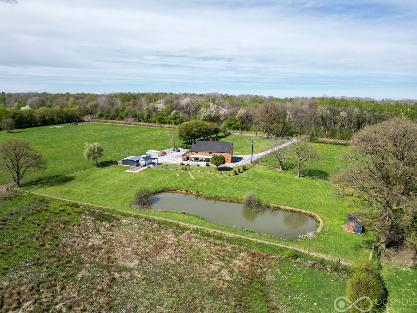 France 10' Belg. - Propriété av étang en pleine campagne sans voisin - Dji 0417-2