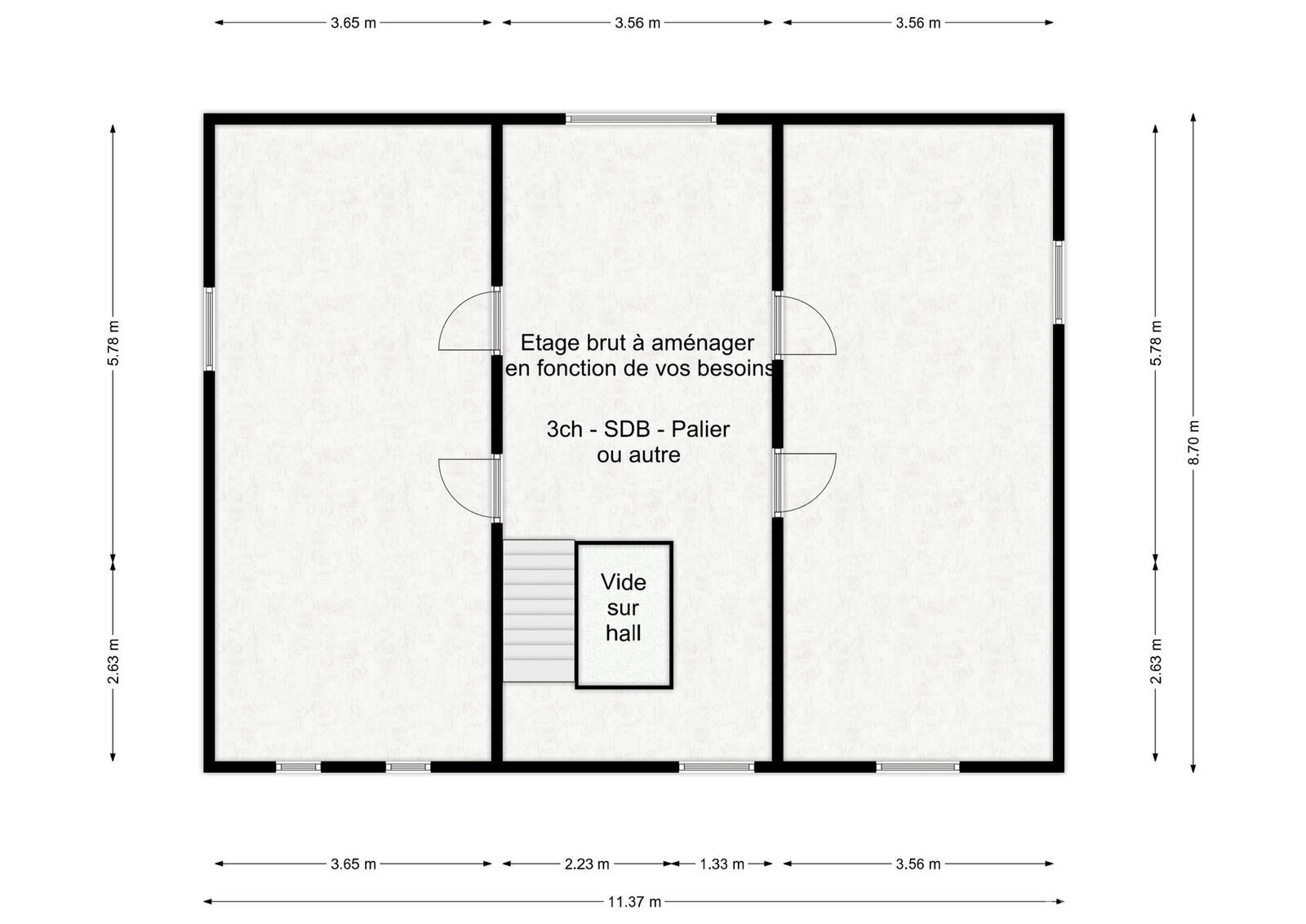 Villa de 2013 avec garage et terrain  - Rez+1 - pesche