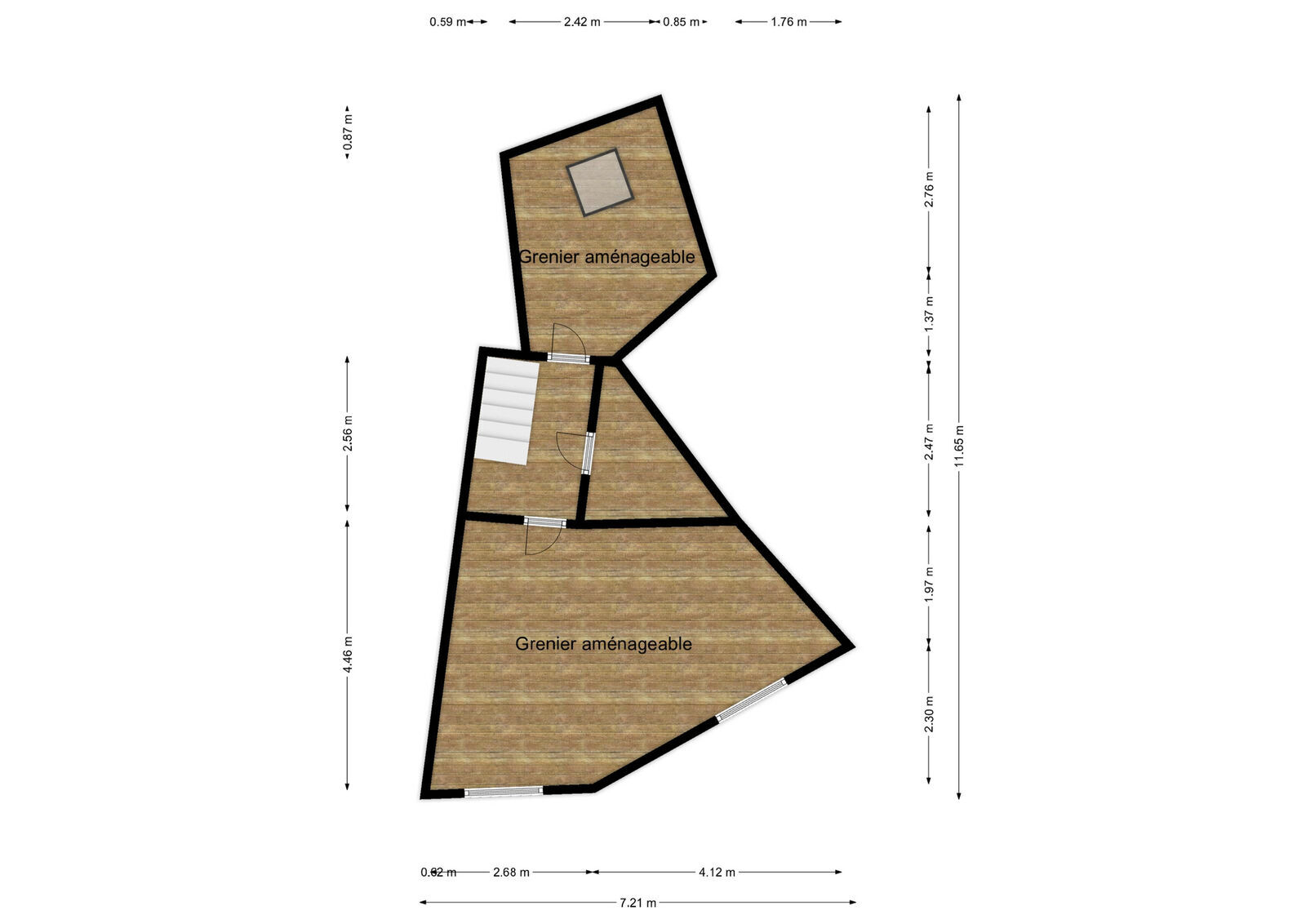 Immeuble en centre-ville - Rez+2 - beauraing