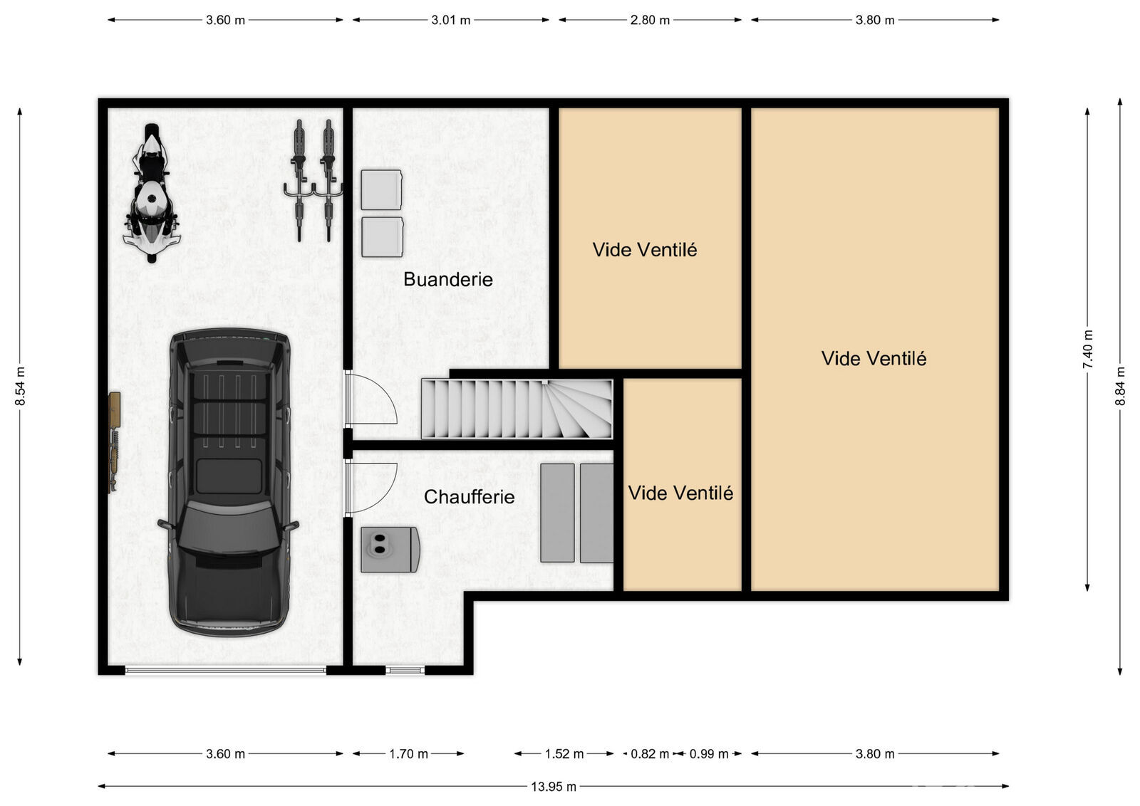 Villa 3-4 ch sur 7a 31ca  - Rez-1 - rue d en haut 39 - gonrieux