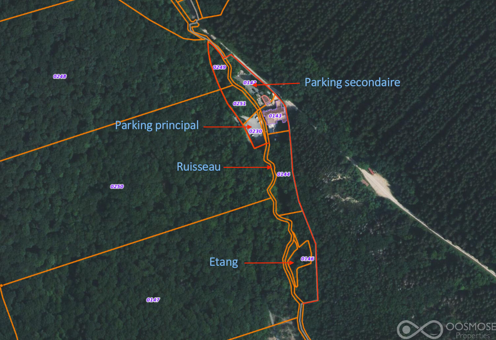 Propriété exceptionnelle dans la forêt des Ardennes Françaises - Vue sat - moulin labotte
