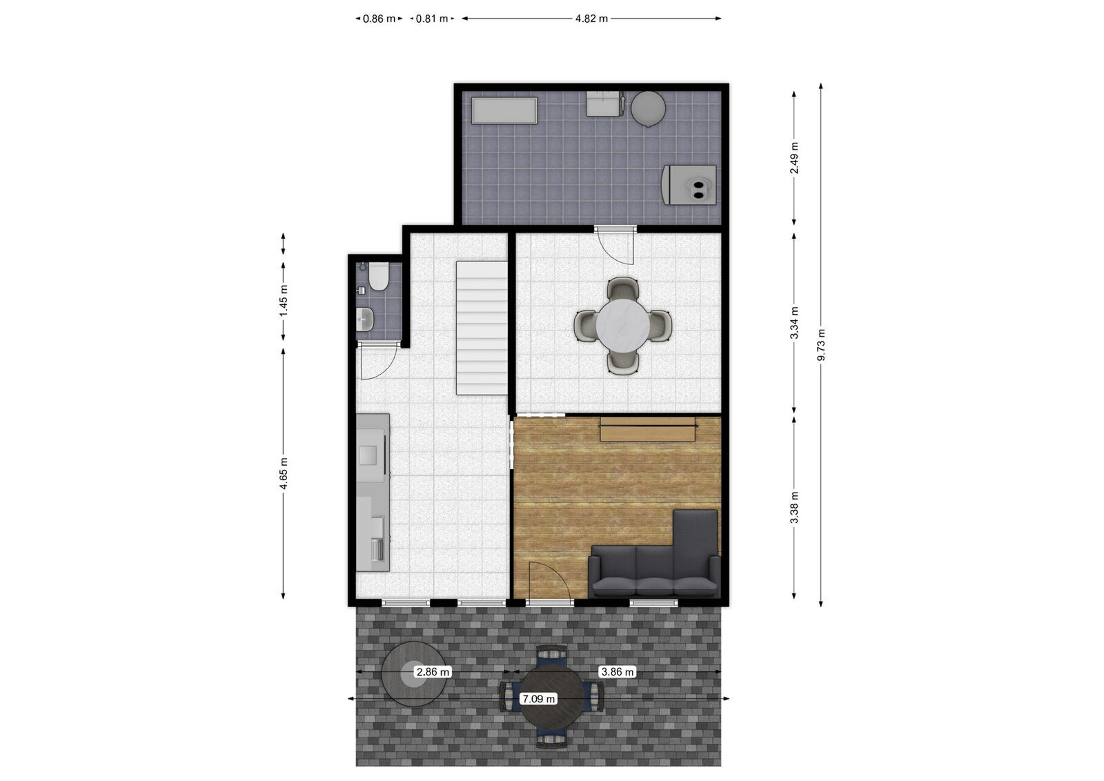 Maison 3ch idéale seconde résidence - Rez - rue des frères bourré 42 - olloy