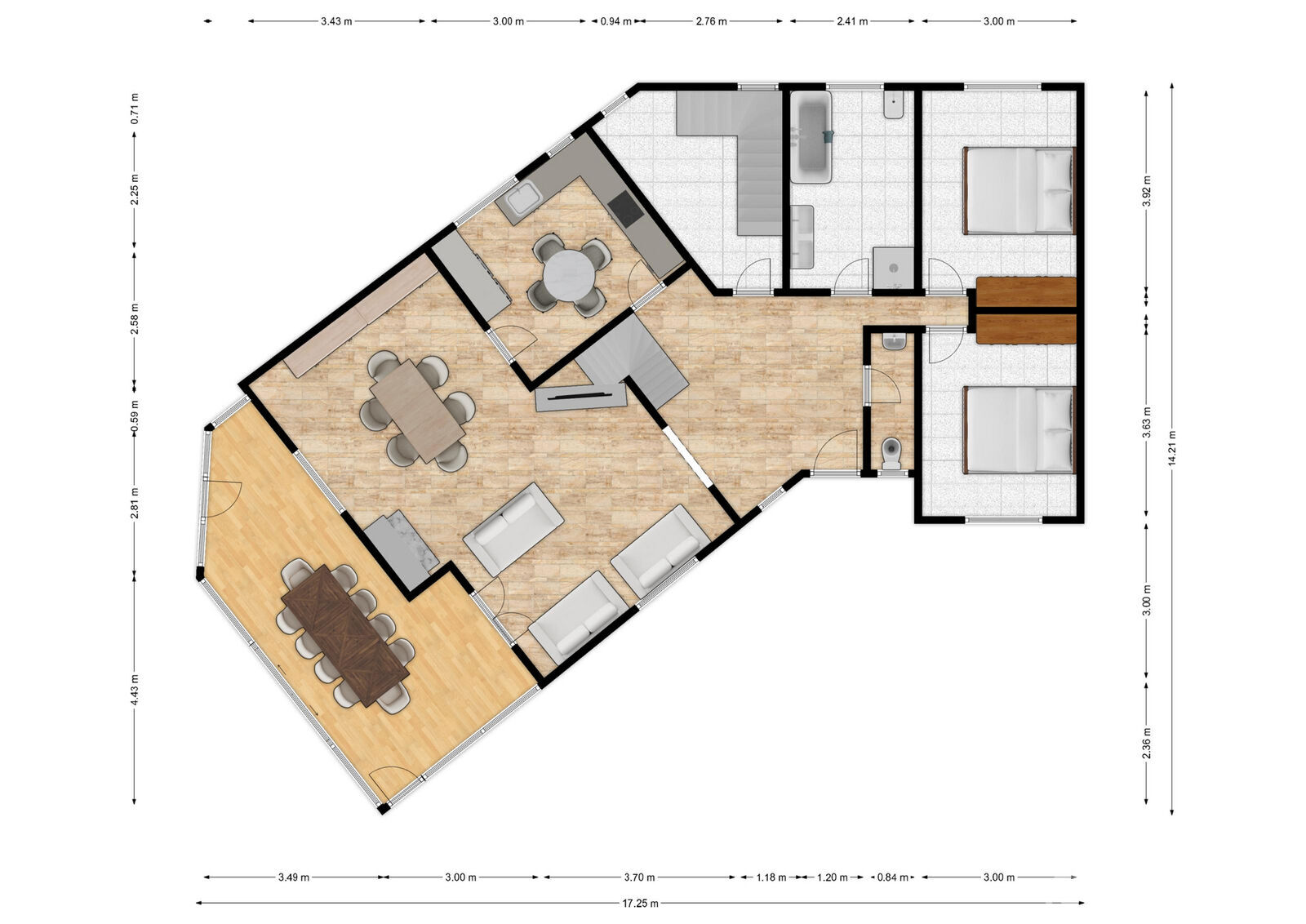 Villa 3 ch. sur 42 ares avec étang - Rez - heuquette 41