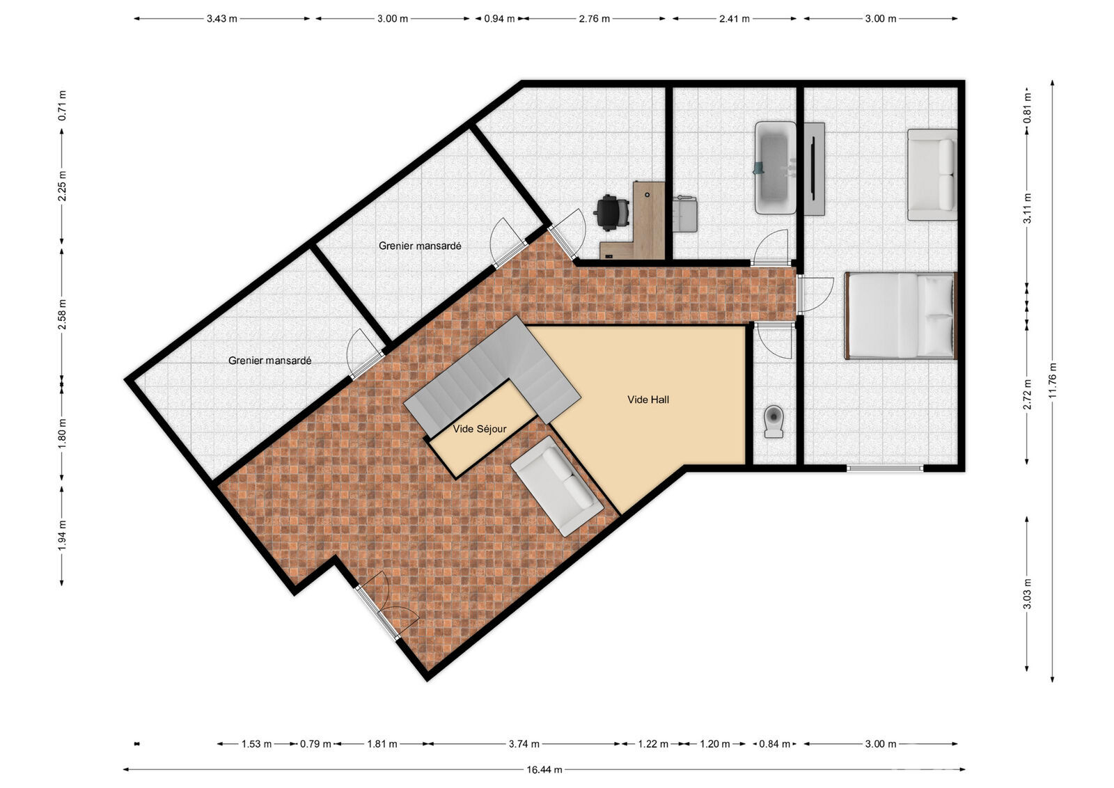 Villa 3 ch. sur 42 ares avec étang - Rez+1 - heuquette 41