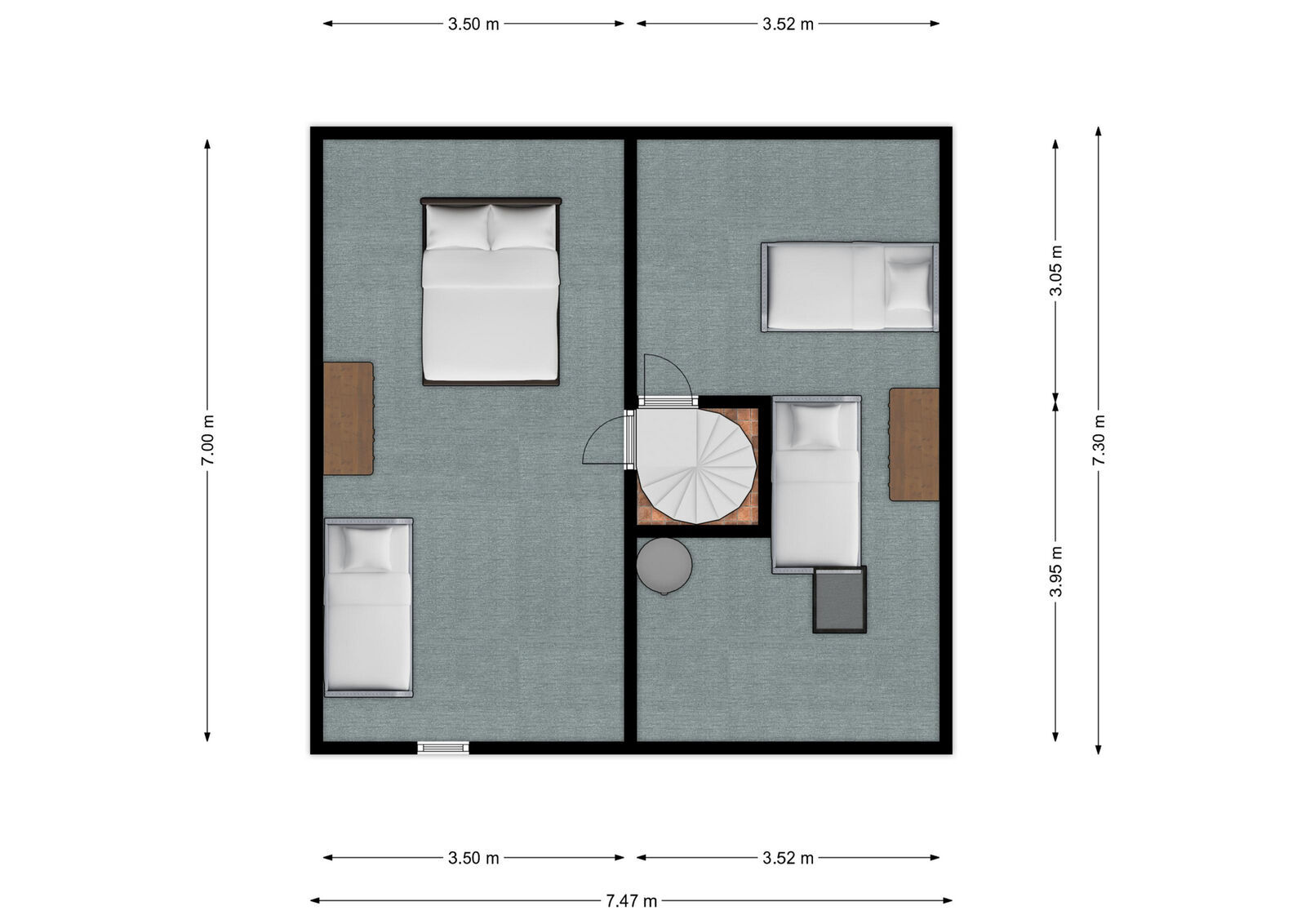 Charmante maison 2ch idéal seconde résidence - Rez+1 - rue des 4 chemins 1 - giry