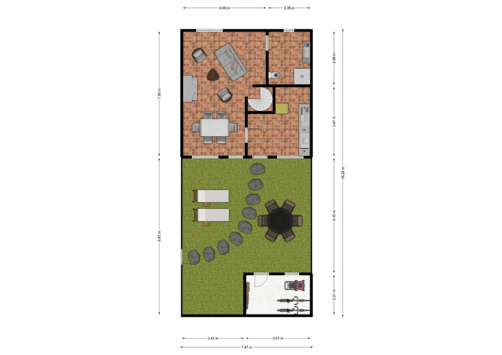 Charmante maison 2ch idéal seconde résidence - Rez - rue des 4 chemins 1 - giry
