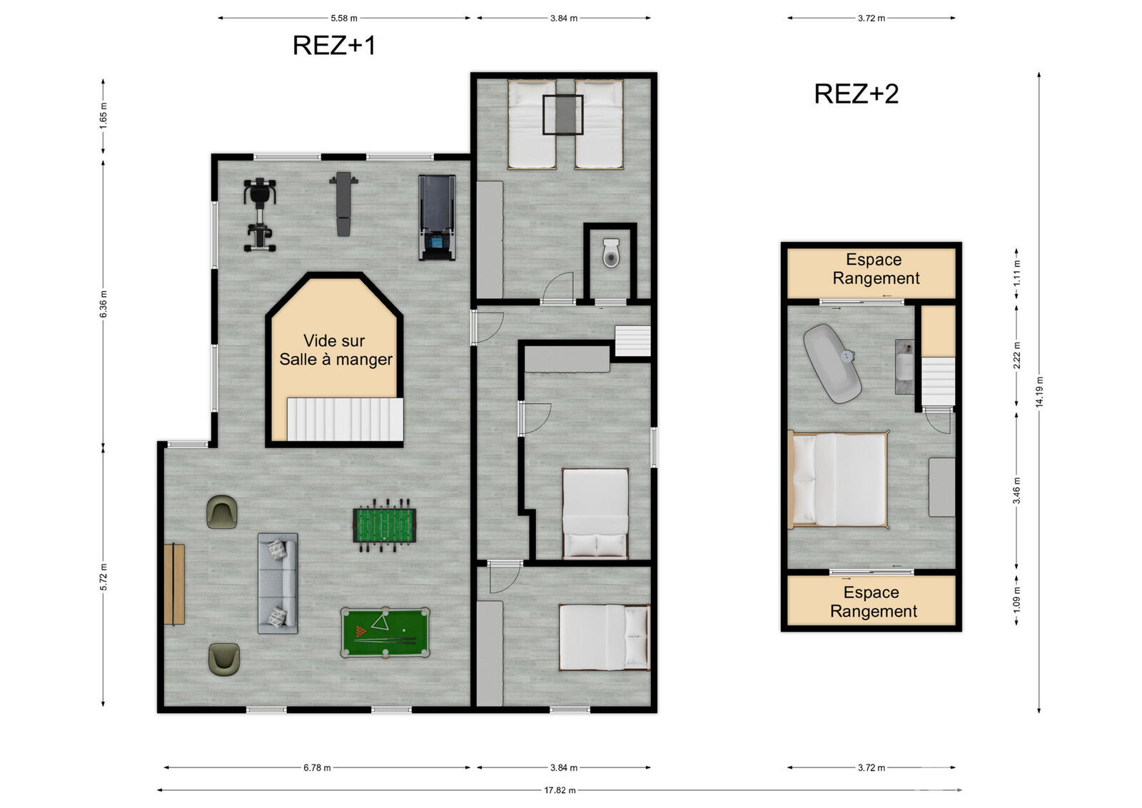 Charmante maison de campagne - Rez+1 - haulmé